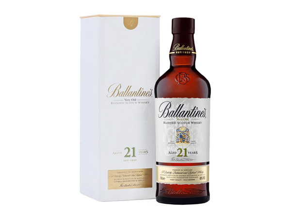 江门百龄坛威士忌回收百龄坛21年苏格兰威士忌40°Ballantine's进口洋酒700ml