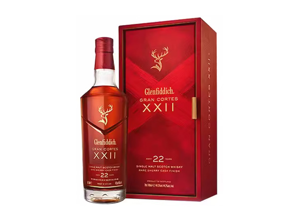 江门回收格兰菲迪22年璀璨珍藏版威士忌700ml礼盒装Glenfiddich XXII苏格兰威士忌