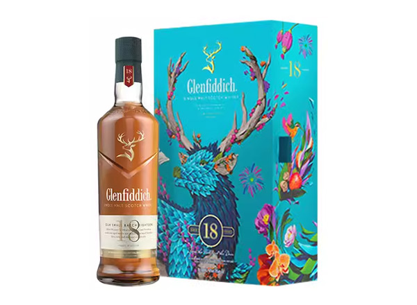 江门格兰菲迪回收格兰菲迪18年700ml春节礼盒装Glenfiddich苏格兰威士忌