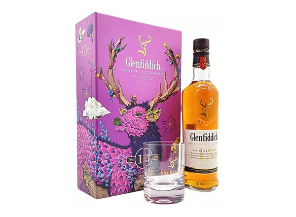 江门收购格兰菲迪15年威士忌福鹿礼盒装Glenfiddich苏格兰威士忌700ml上门回收