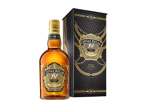 江门芝华士15年回收Chivas Regal XV Balmain巴尔曼联名限定版700ml苏格兰调配型威士忌洋酒