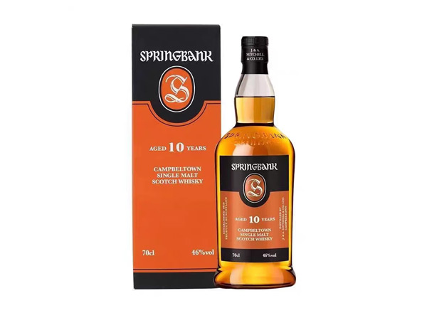 江门收购云顶10年威士忌SpringBank云顶10年700ml回收洋酒行货