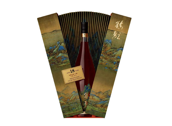 江门鹤驻18年黄酒回收鹤驻新花雕18年珍藏版千里江山图行情价格