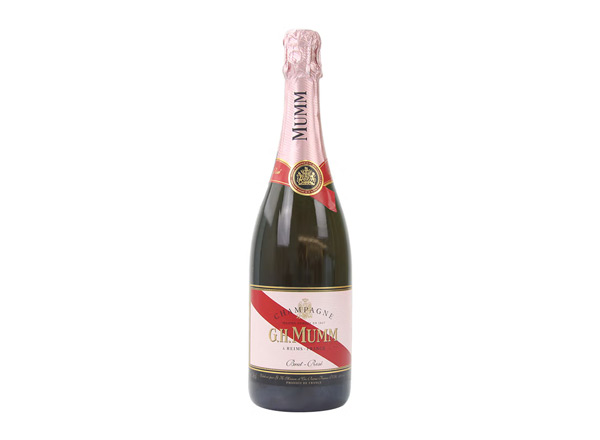 江门回收​玛姆红带香槟老款桃红玫瑰粉红玛姆香槟酒G.H. Mumm Brut Rose行情价格